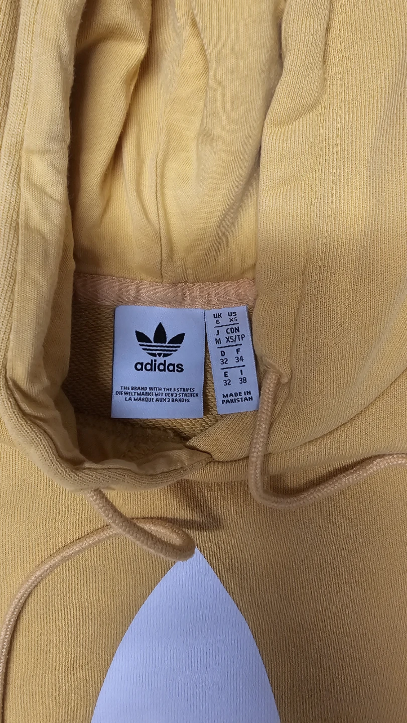 Adidas Trefoil Hoodie - Mustard Yellow - Size XS/TP - photo 4