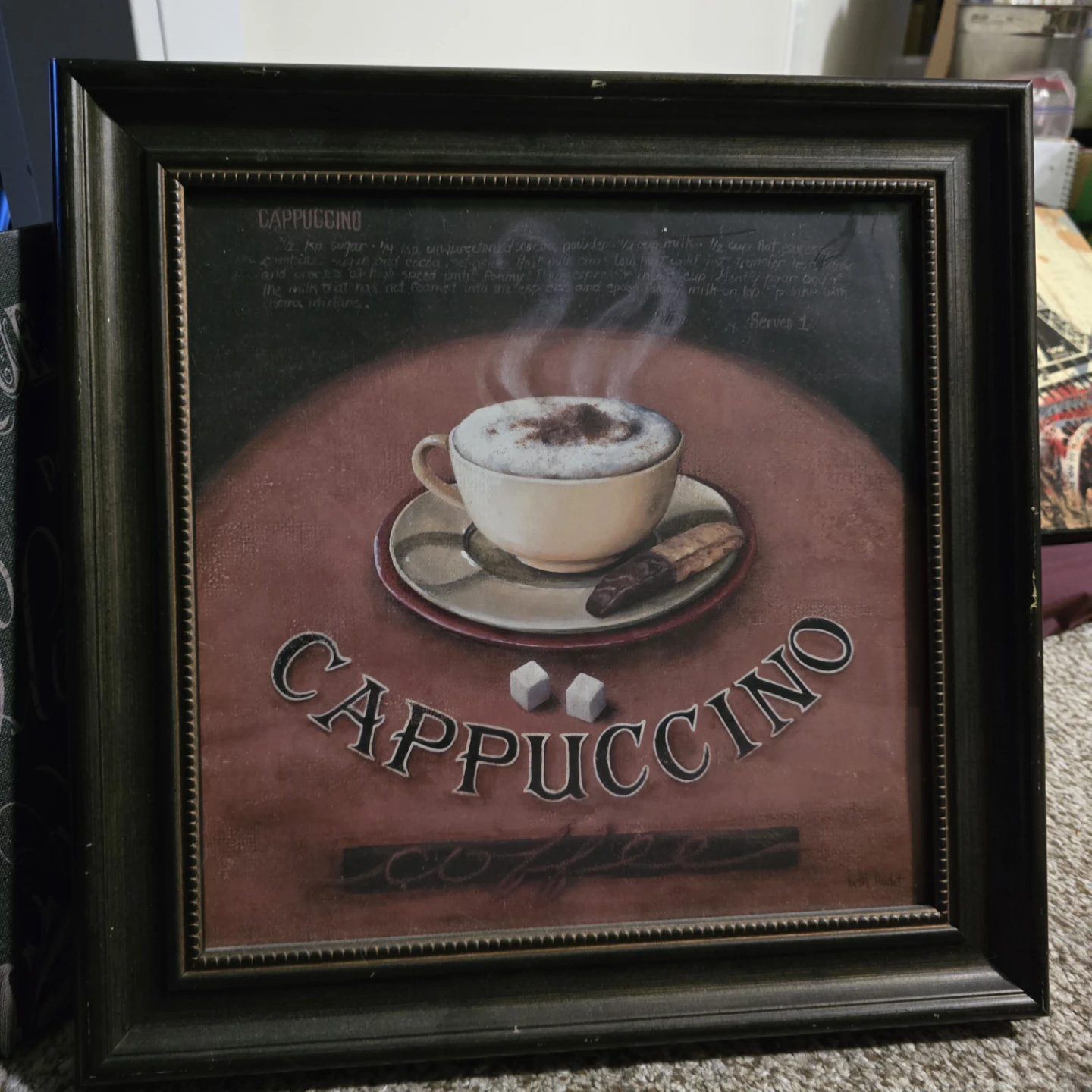Framed Cappuccino Art