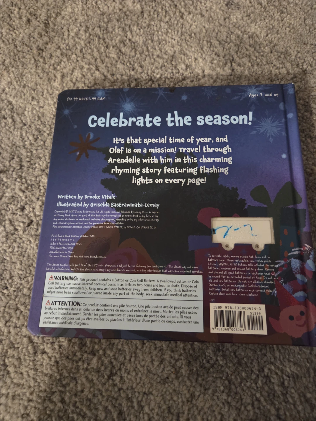 Olaf's Frozen Adventure Olaf's Journey Light-Up Board Book - photo 2