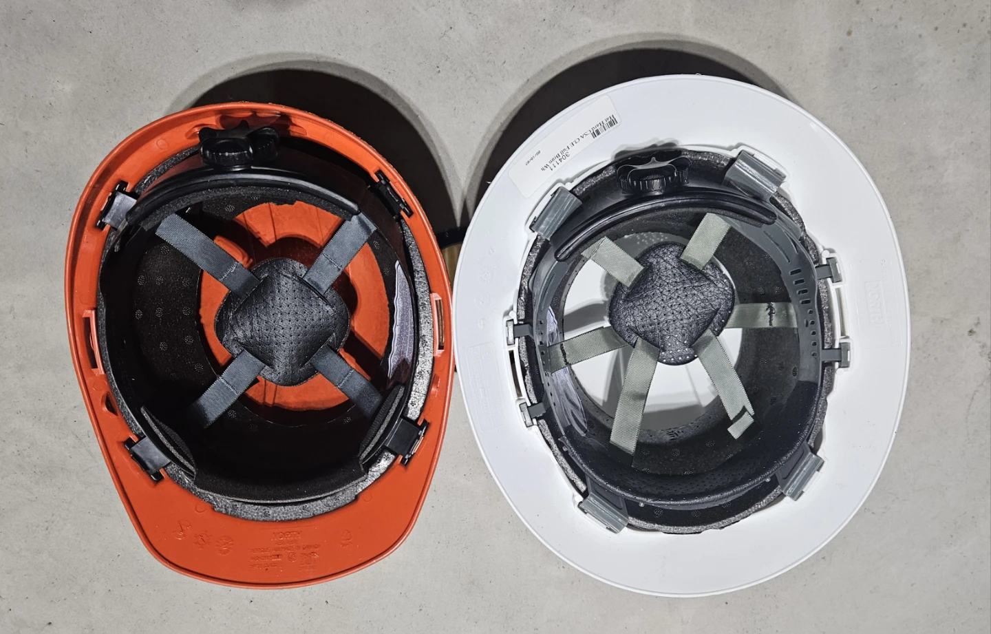 2 Hard Hats - White & Orange- New - photo 3