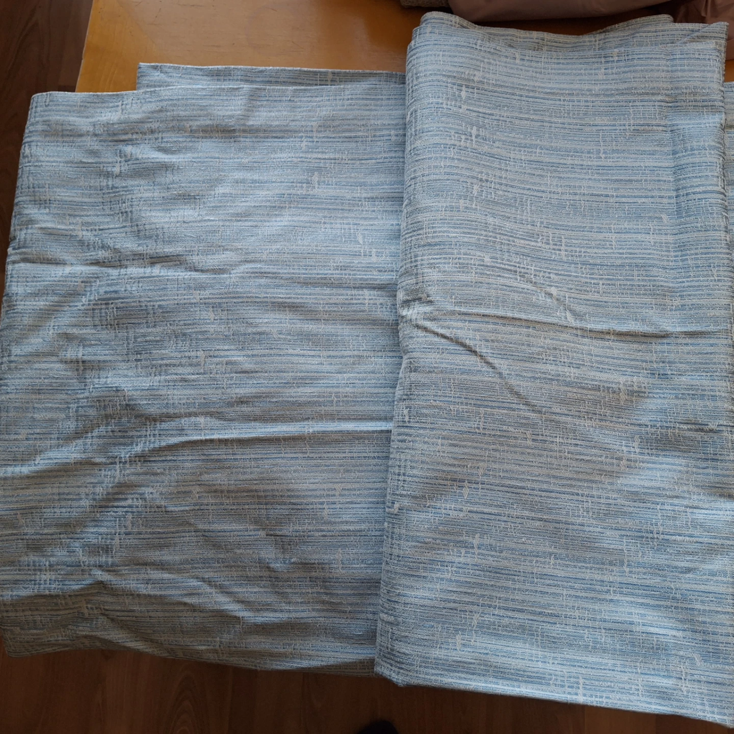 Light Blue curtain * small window*27×80 inches each panel - photo 2