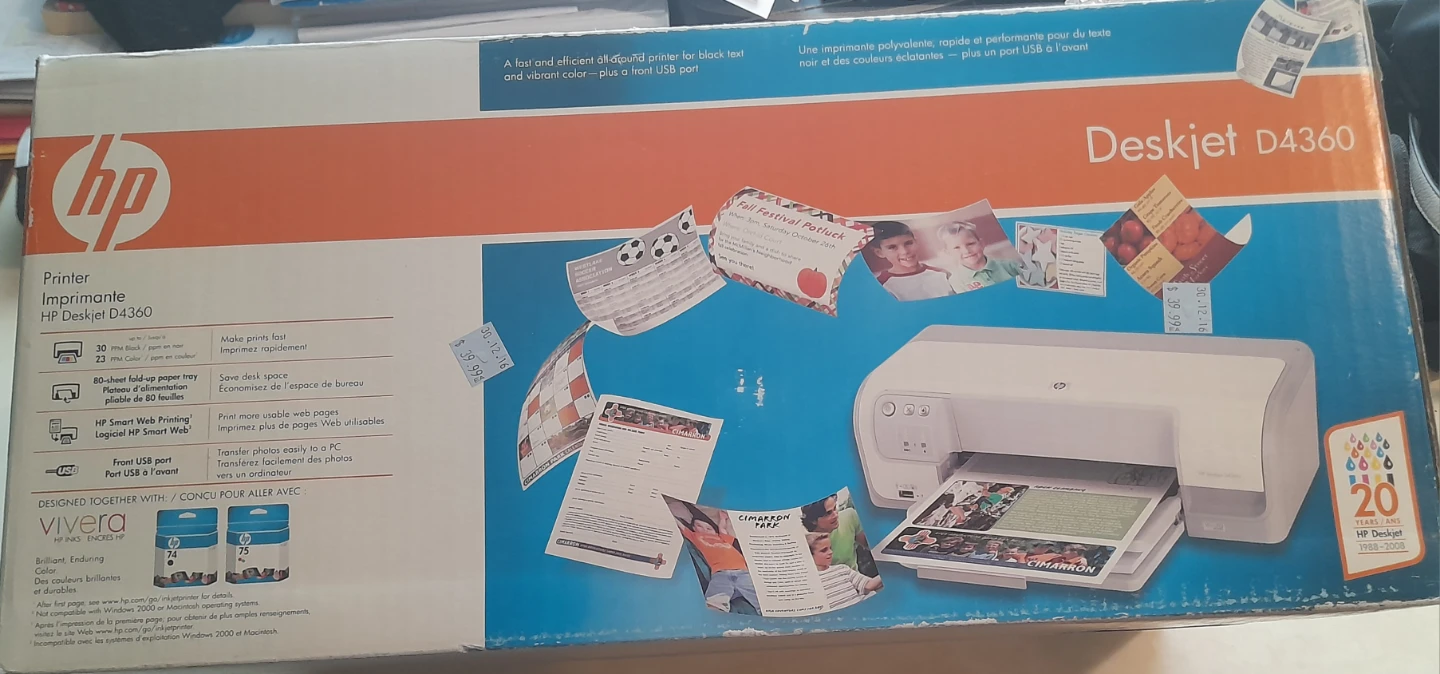 HP Deskjet D4360 Printer - photo 2