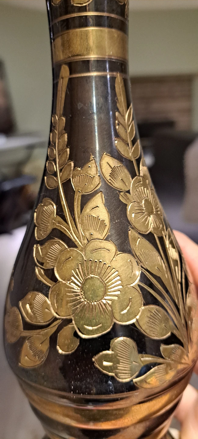 Brass Floral Vase - photo 2