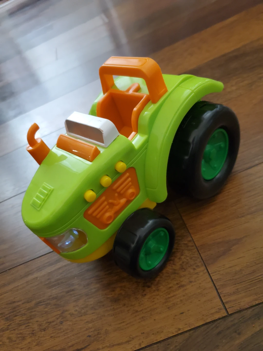 Green and Orange Toy Tractor with Lights - photo 2