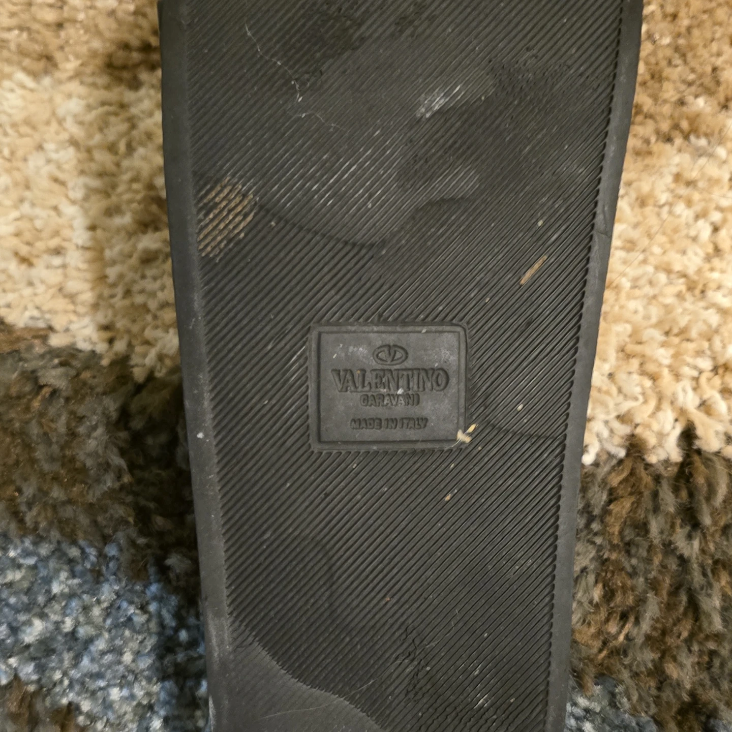 Valentino Garavani Camo Slides - Black - photo 3