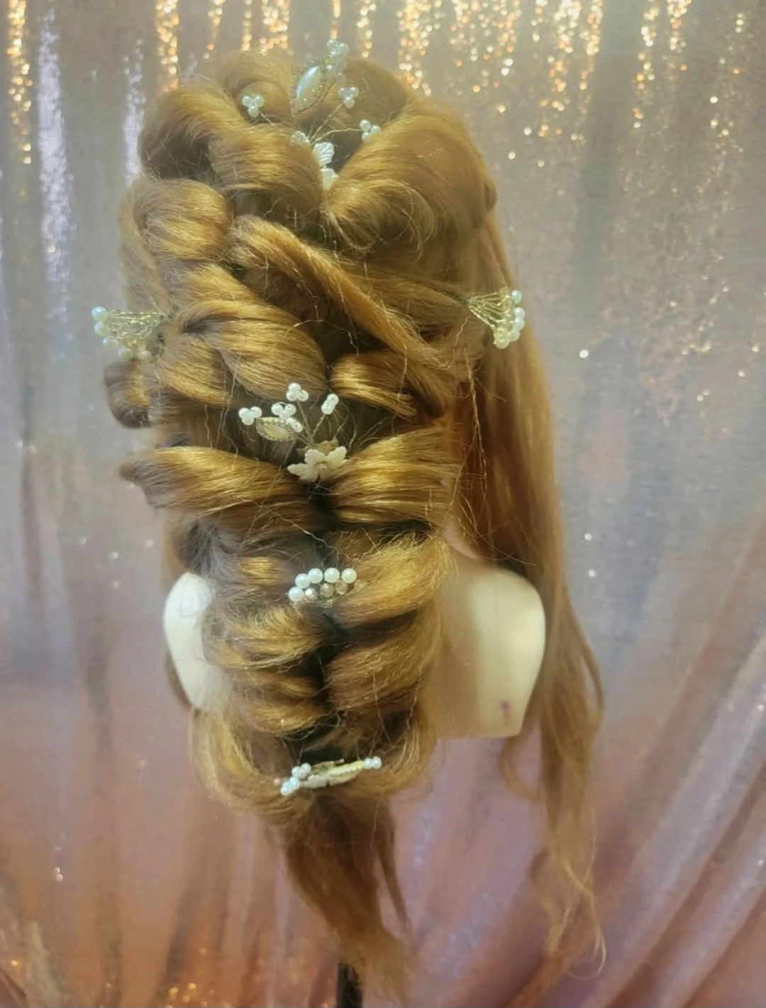 Fashion Doll Mannequin Head with Hair for Styling Practice - photo 2