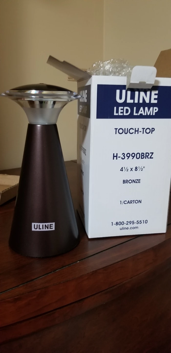 Uline H-3990BRZ LED Touch-Top Lamp Bronze - photo 2