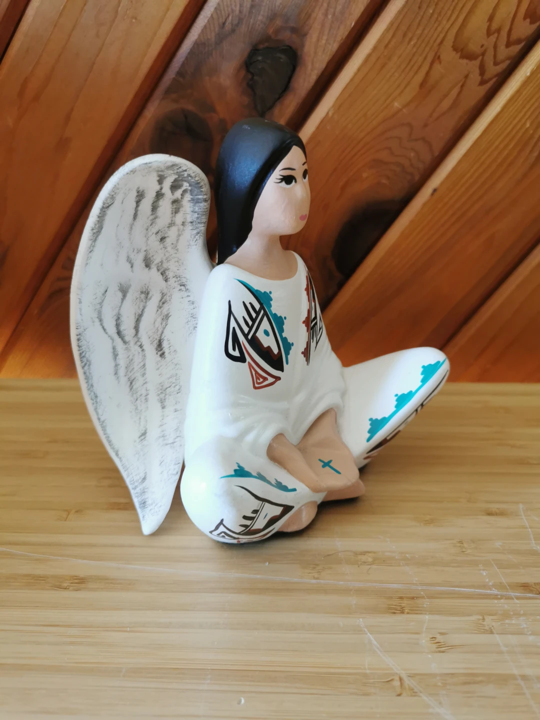 Handcrafted Navajo-Style Angel Figurine - photo 5