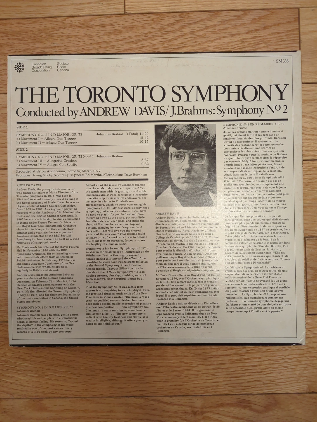 The Toronto Symphony by Andrew Davis / J. Brahms: Symphony No 2 - photo 2