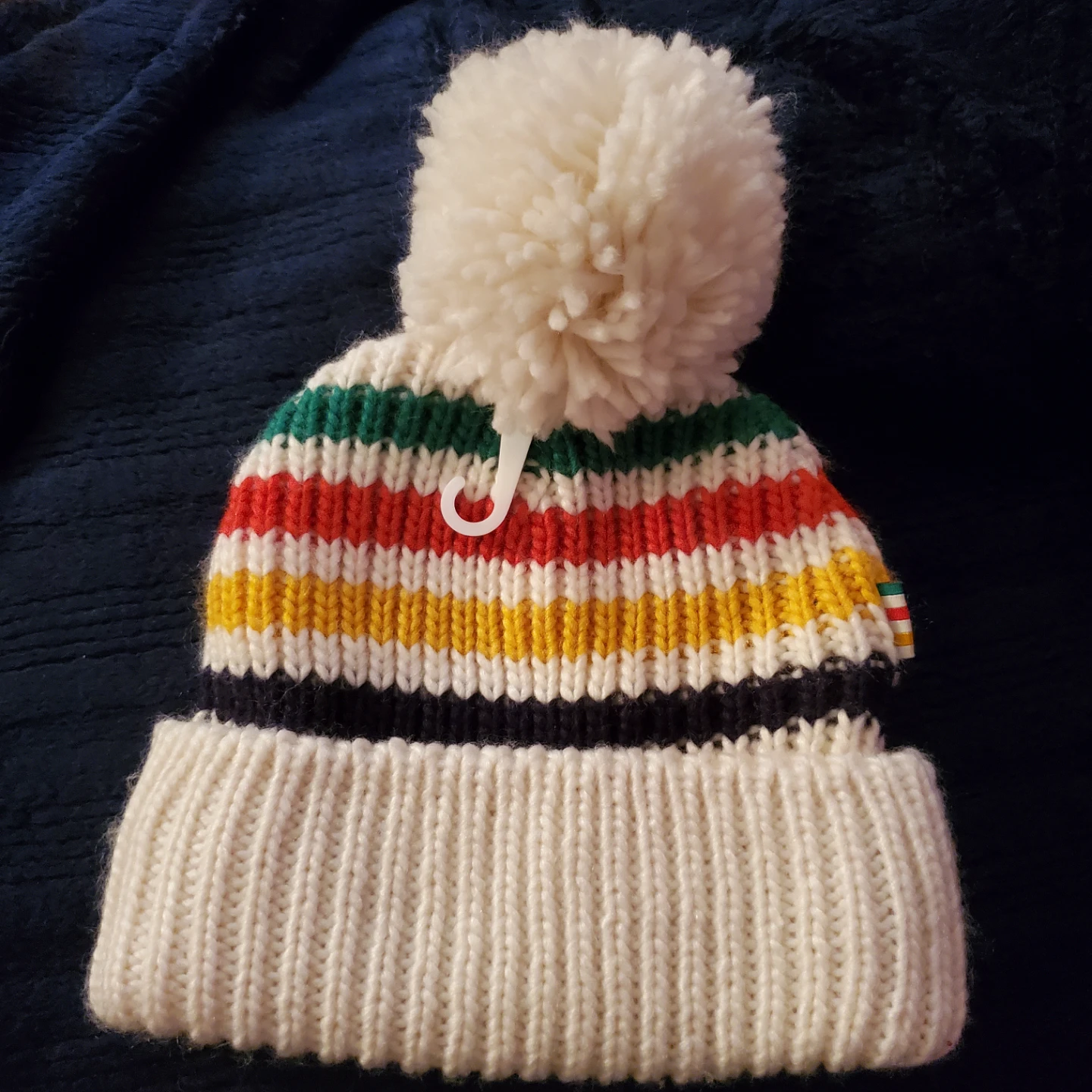 Hudsons Bay Company Stripes Pom Pom Beanie Kids Ages 1-5 Years - photo 3
