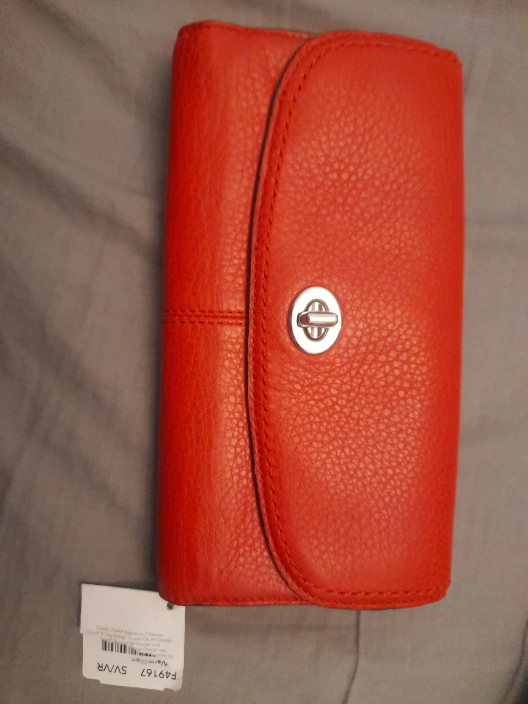 Coach Orange Leather Wallet 🧡 *Read listing*