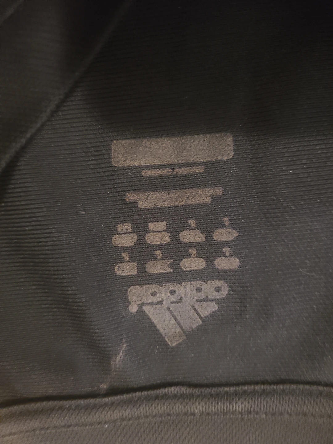 Adidas Black T-Shirt with 3 Stripes - Size Medium - photo 2