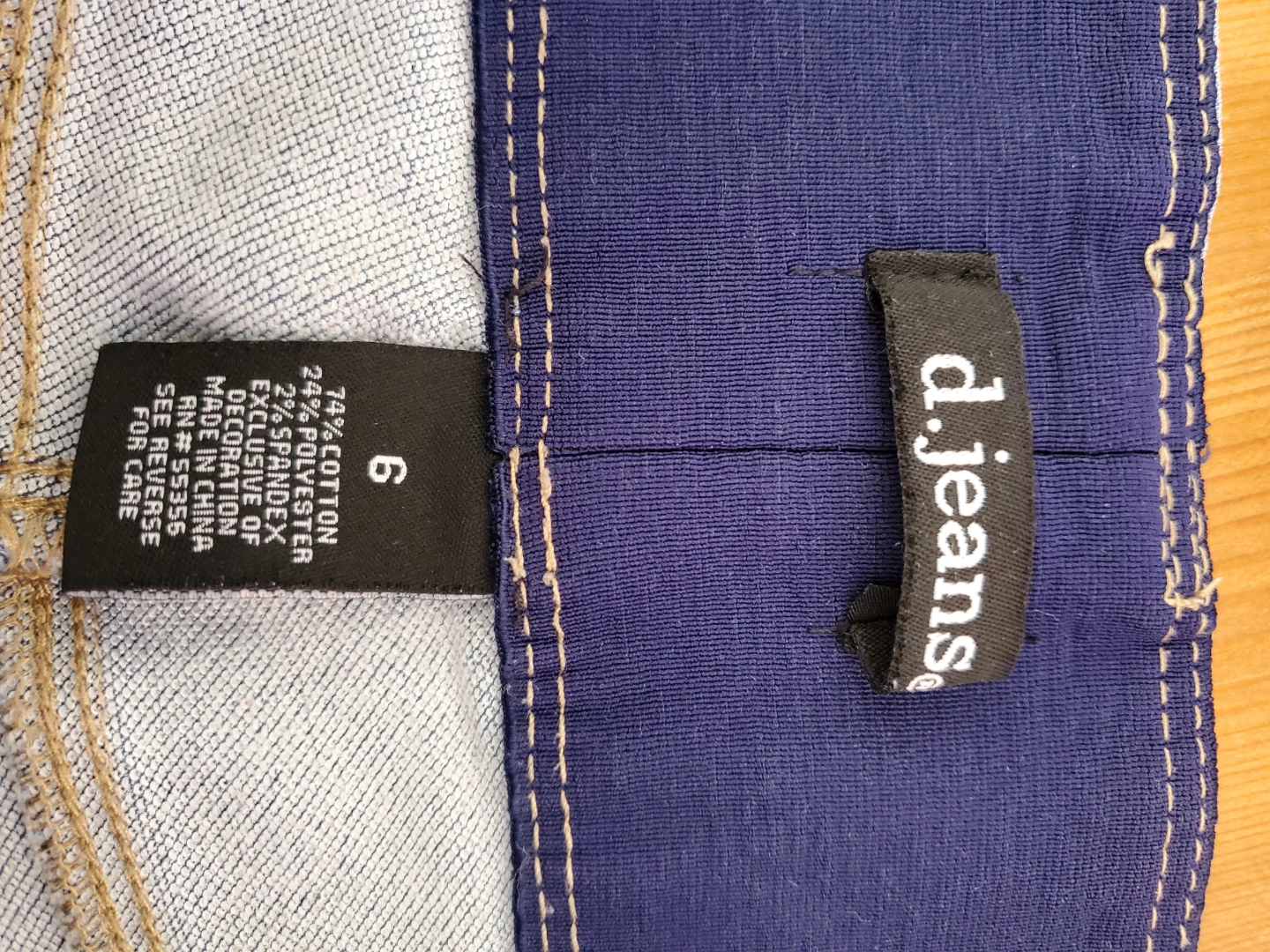 d.jeans Blue Denim Jeans Size 6 - photo 5