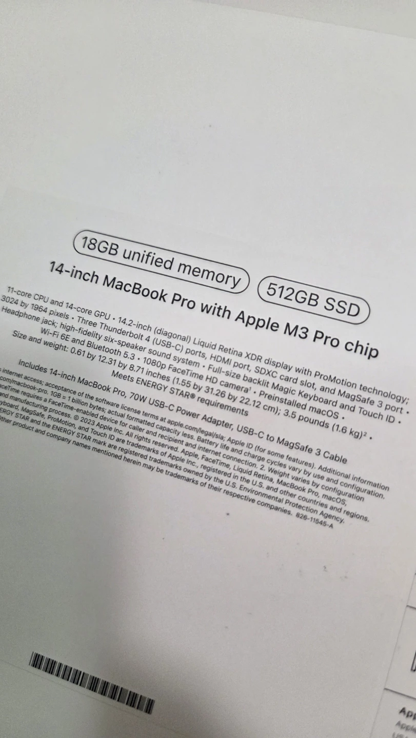 Box Apple MacBook Pro 14-inch box only - photo 2