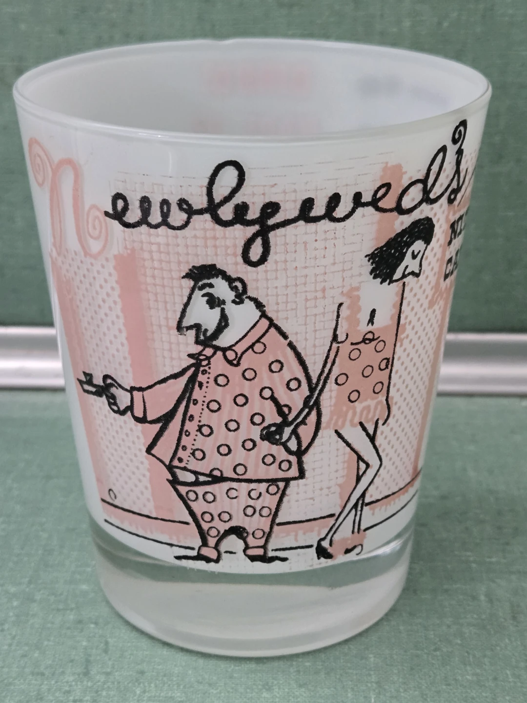 Vintage Newlywed's Nite Cap Glass