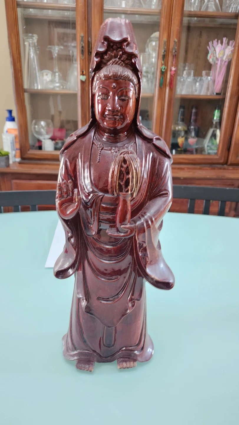 Wooden Quan Yin Buddha Statue