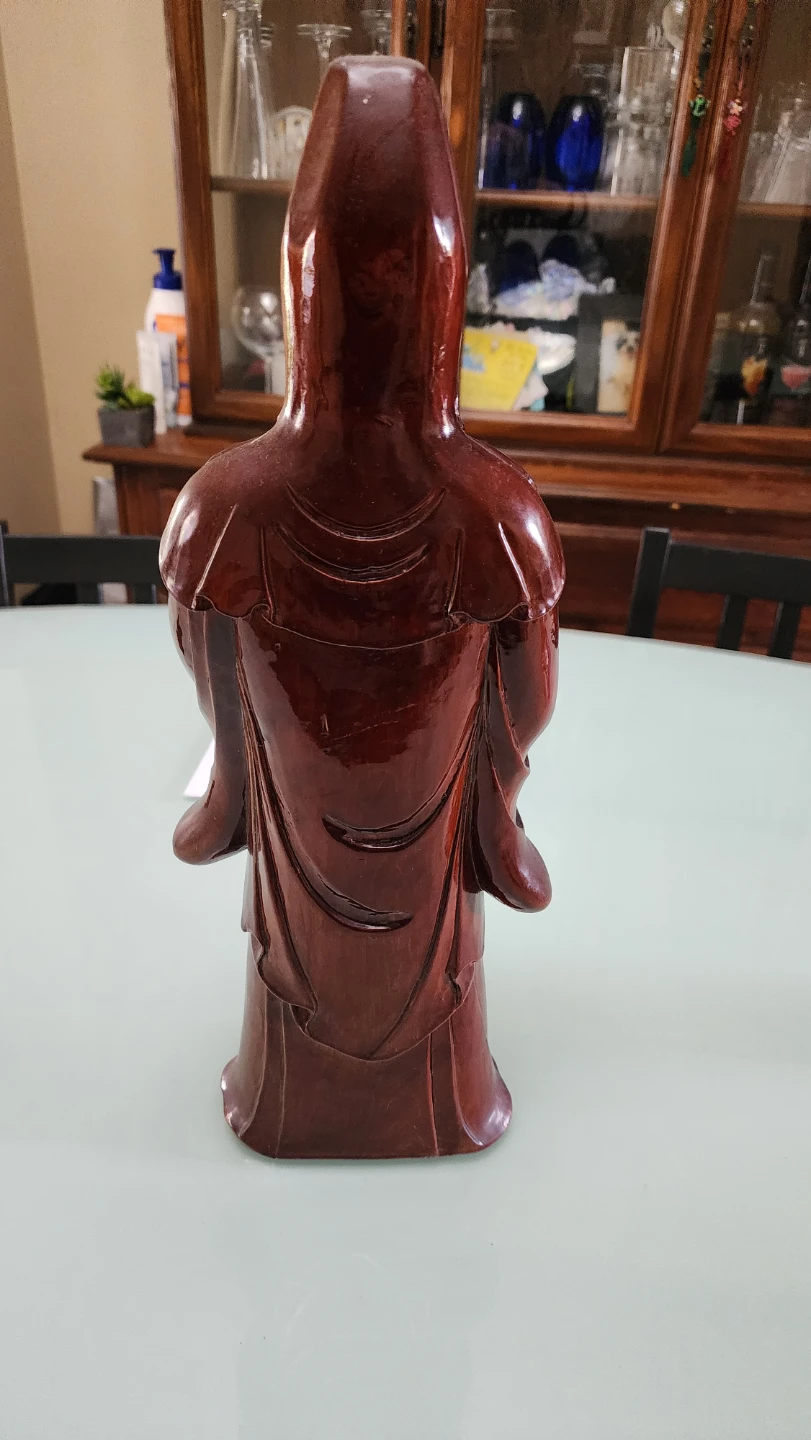 Wooden Quan Yin Buddha Statue - photo 2