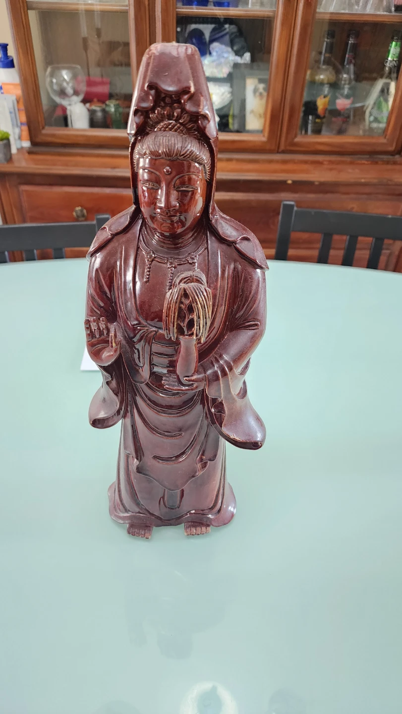 Wooden Quan Yin Buddha Statue - photo 3