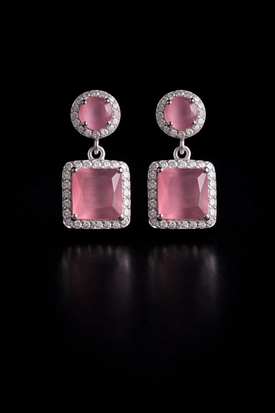 Drop Earrings | Cubic Zirconia | Stainless Steel - photo 5
