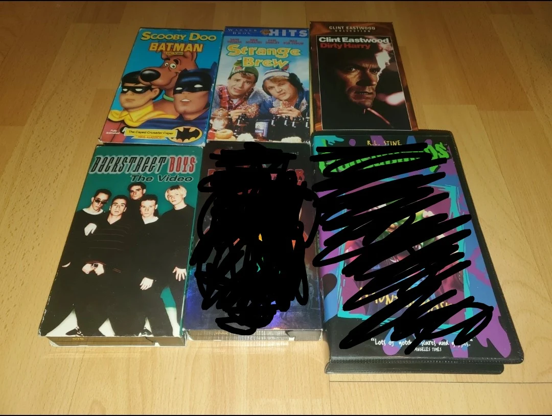 ($5 each) 18 Original Used VHS Tapes