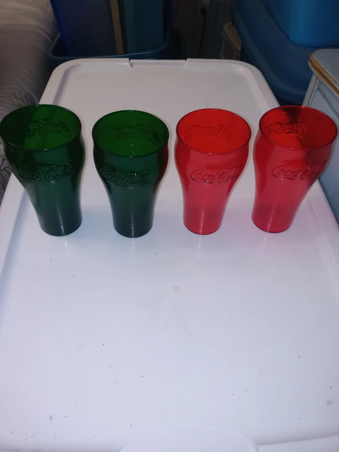 Coca ~ Cola Collectible 4 Vintage Plastic Cups - New!