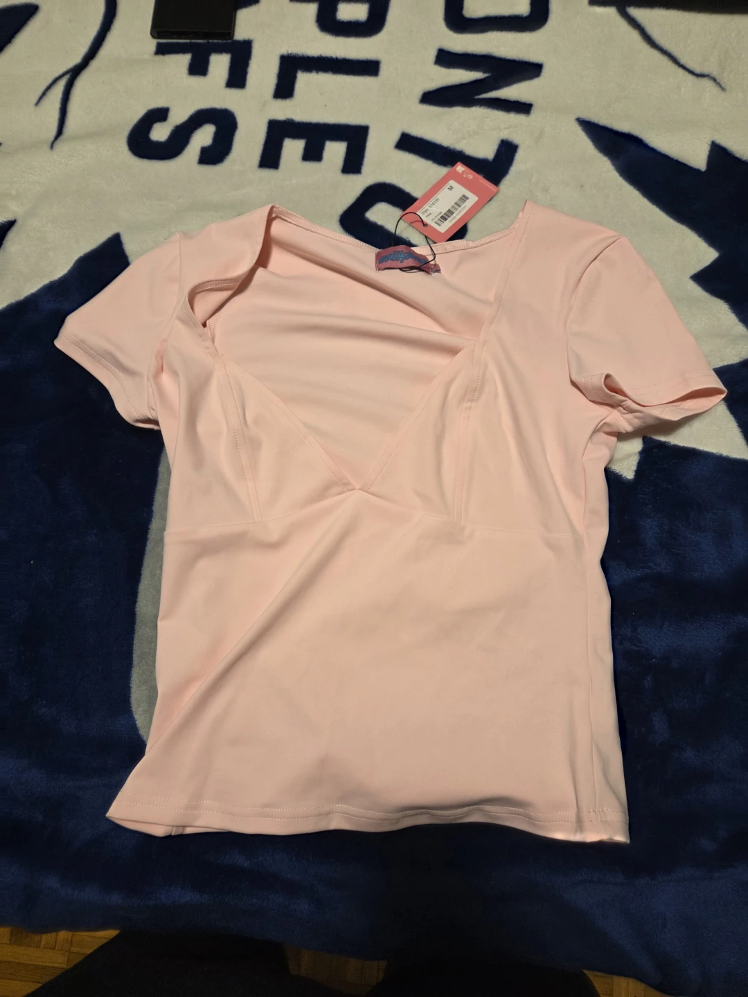 Pink V-Neck T-Shirt