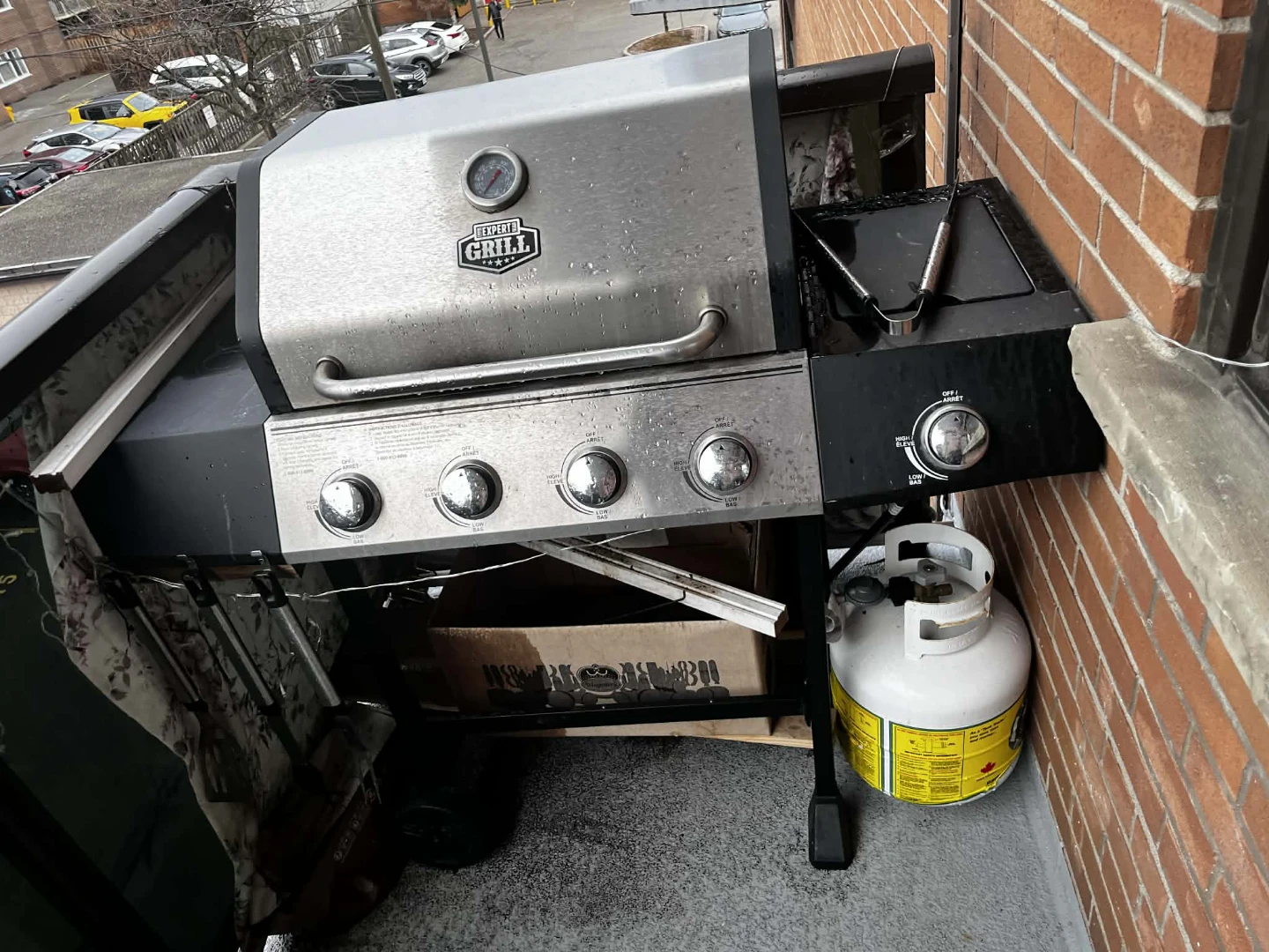Master Grill 4-Burner Propane BBQ with Side Burner