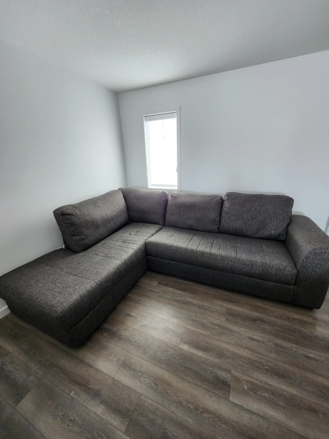 Grey Sectional Sofa - 110" Width x 81" Length