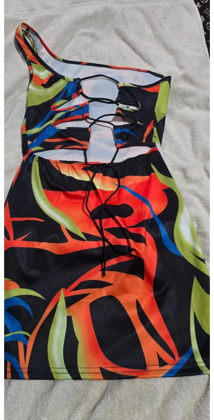One Shoulder Cut-Out Dress - photo 3