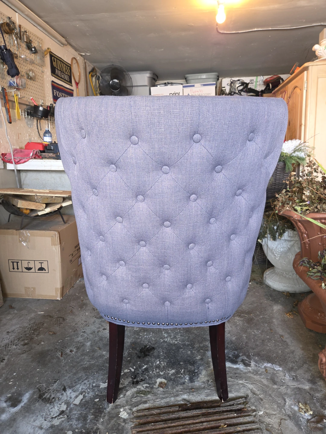 Grey Accent Chair