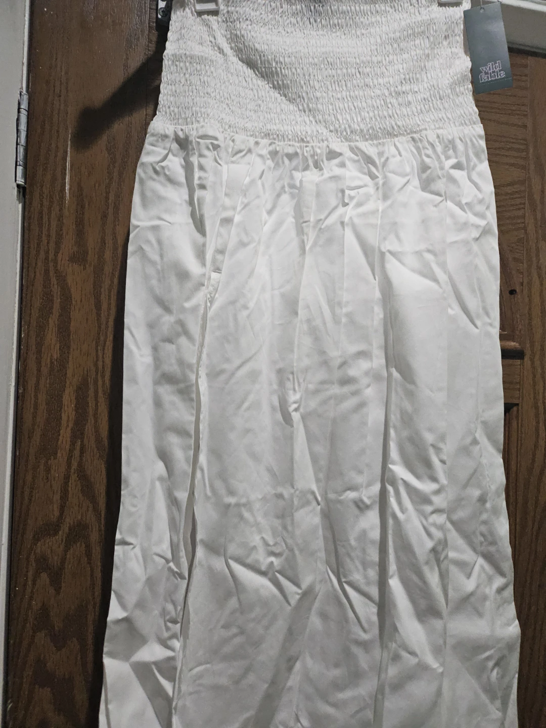 Wild Fable White Smocked Waist Midi Skirt Size S - photo 2