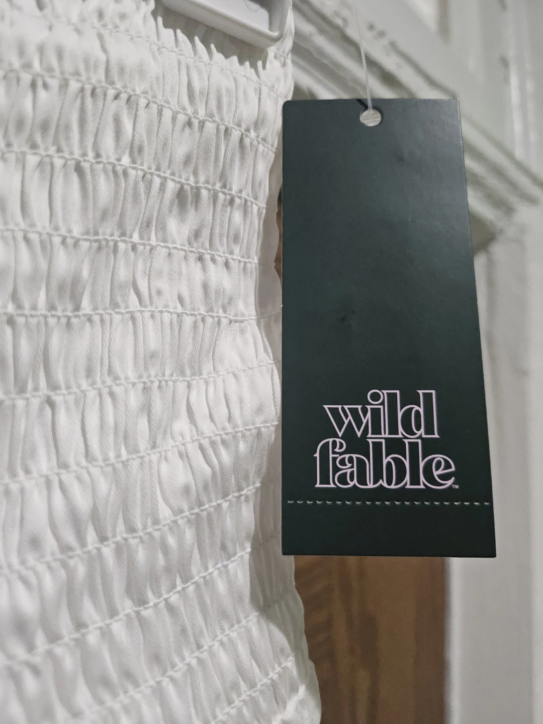 Wild Fable White Smocked Waist Midi Skirt Size S - photo 3