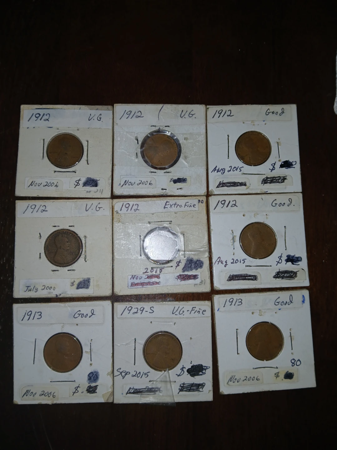 9 Lincoln pennys for 50