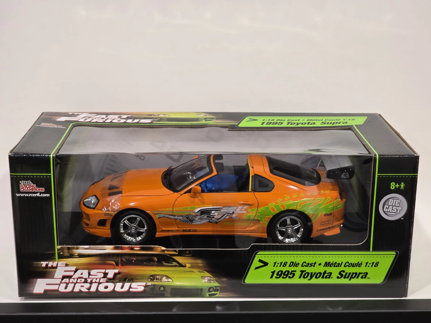 1995 TOYOTA SUPRA THE FAST AND THE FURIOUS 1:18 Racing Champions