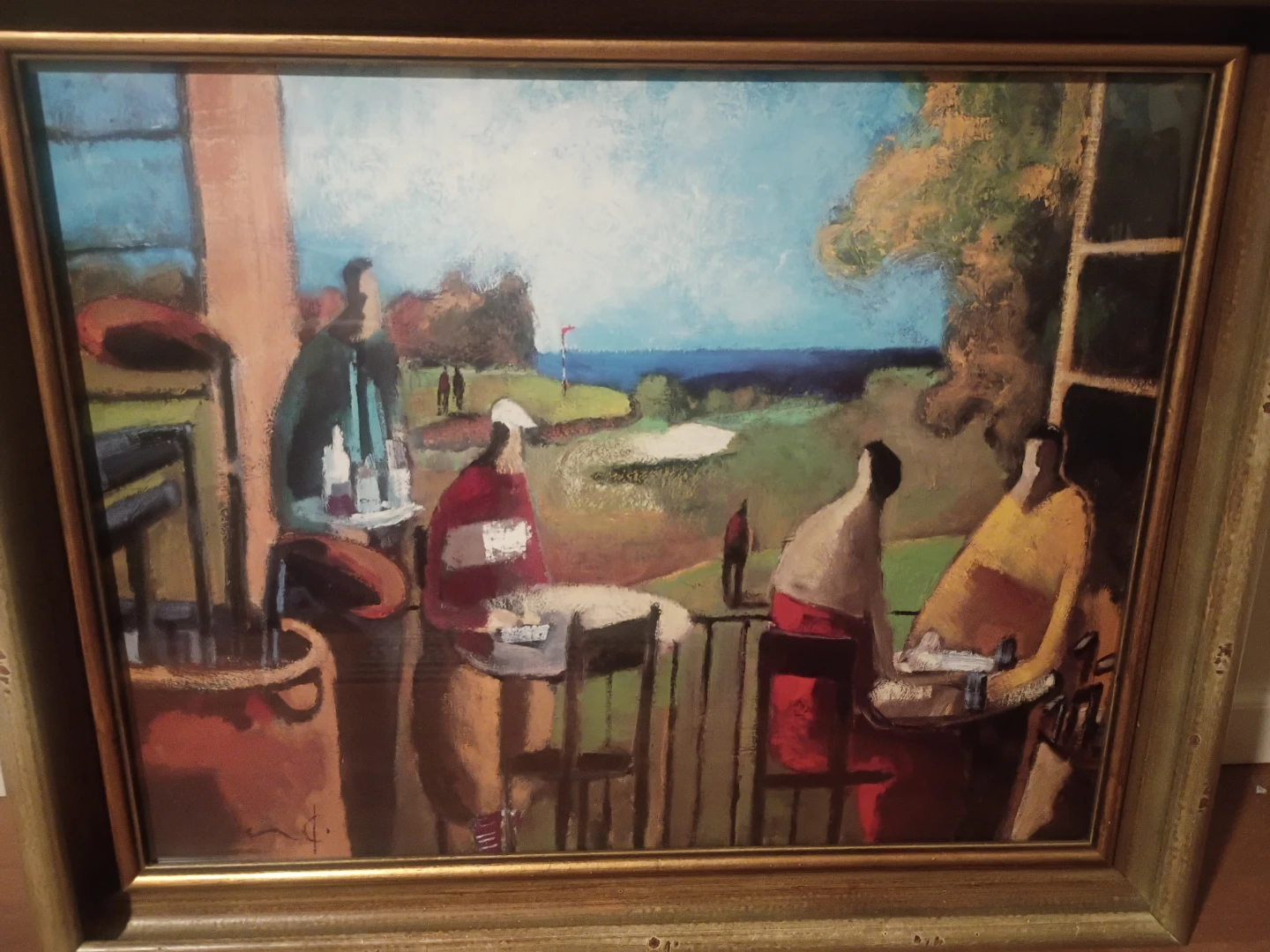 SIGNED PAINTING BY DIDIER LOURENCO TITLED " BOLSA CON PALOS" - photo 2
