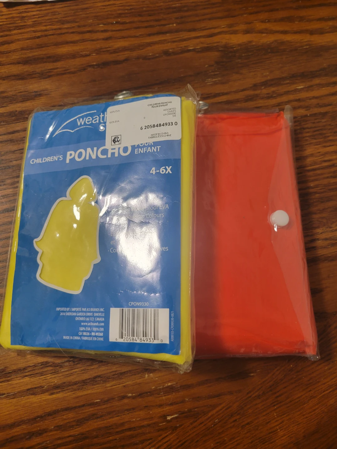 Weatherproof Children's Poncho 4-6X