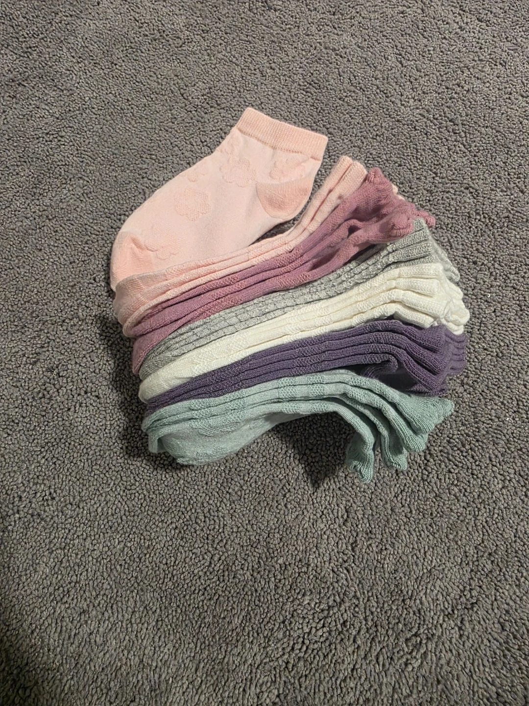 Assorted Colourful Low-Cut Socks (12 Pairs)toddler size 3