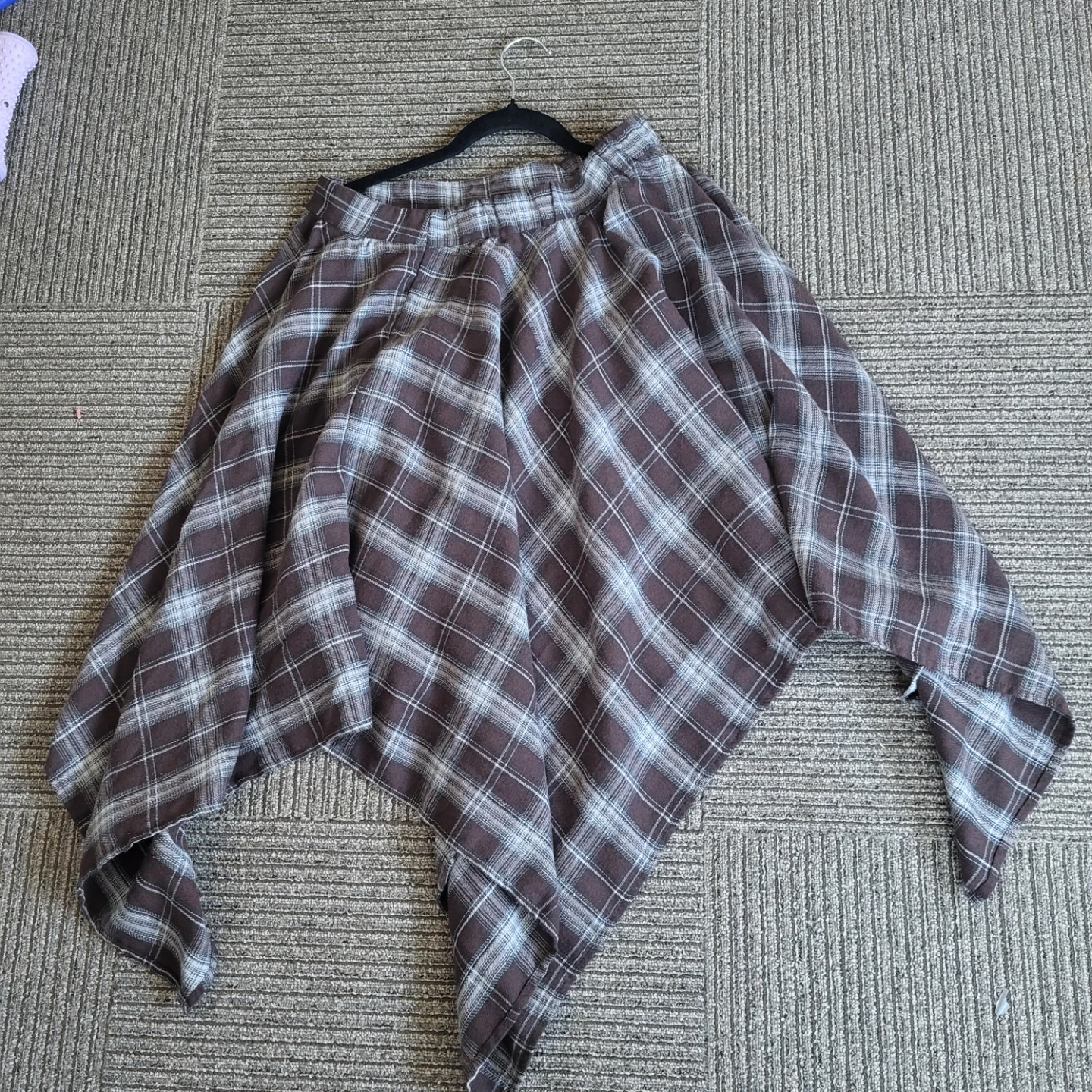 Brown Plaid Asymmetrical Skirt - photo 4
