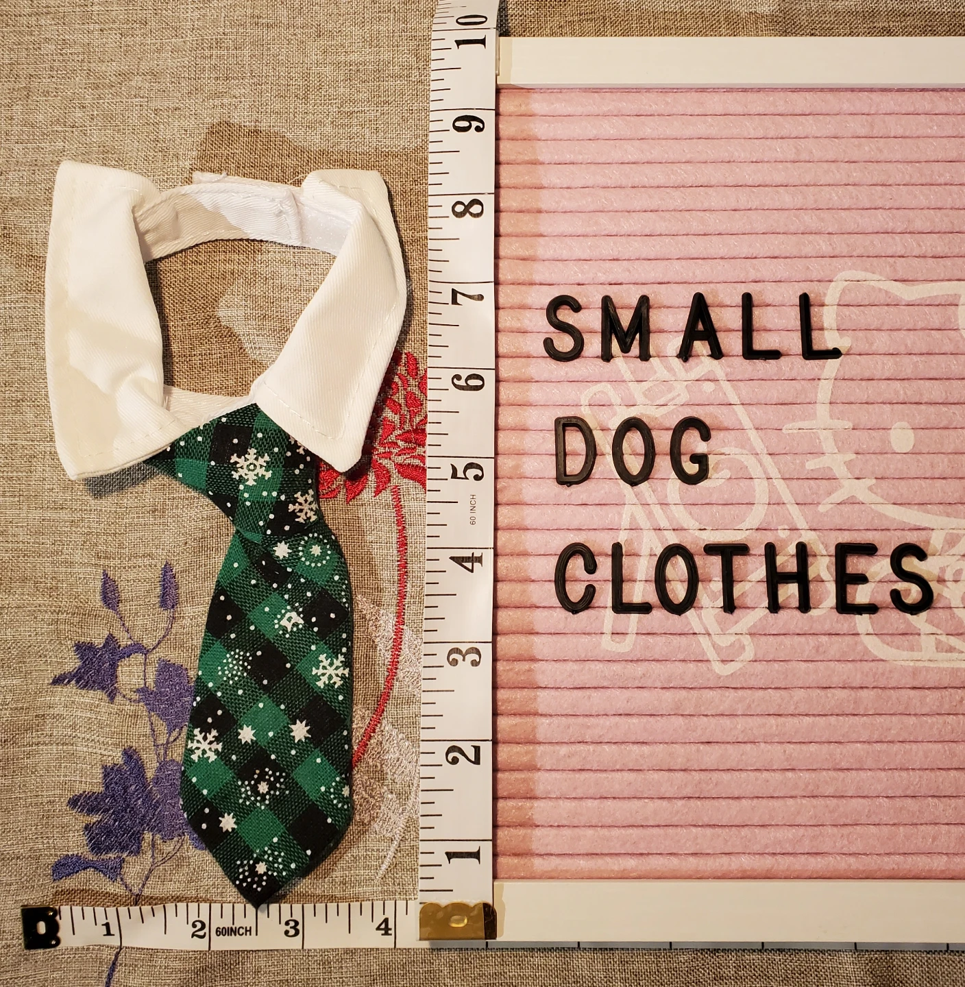 Small Dog Holiday Tie - S
