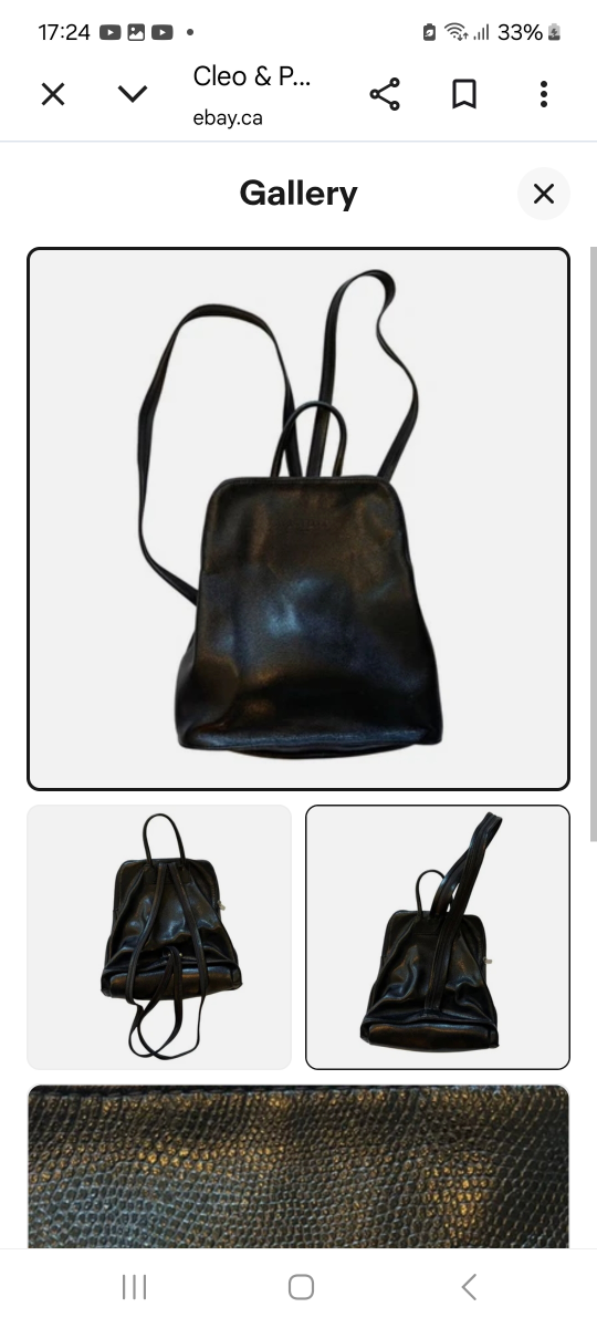 Cleo & Patek  Genuine Leather Backpack Purse