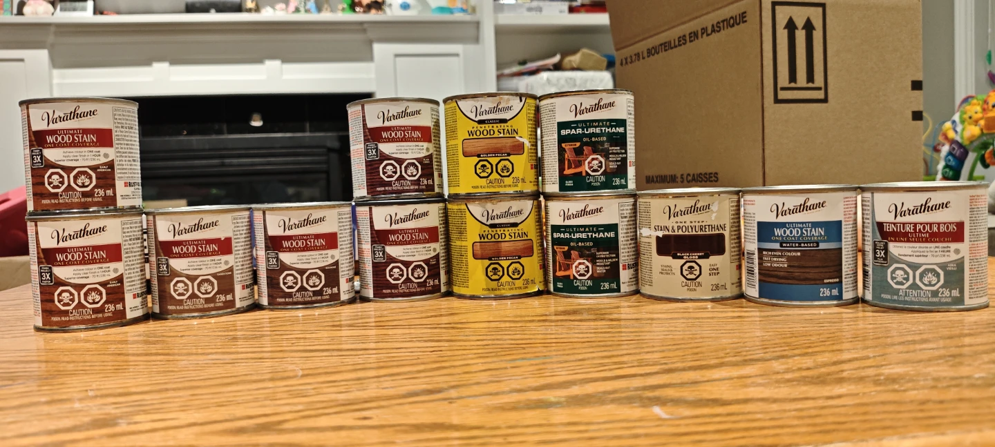 Varathane Ultimate Wood Stain & Polyurethane Assortment $15/1