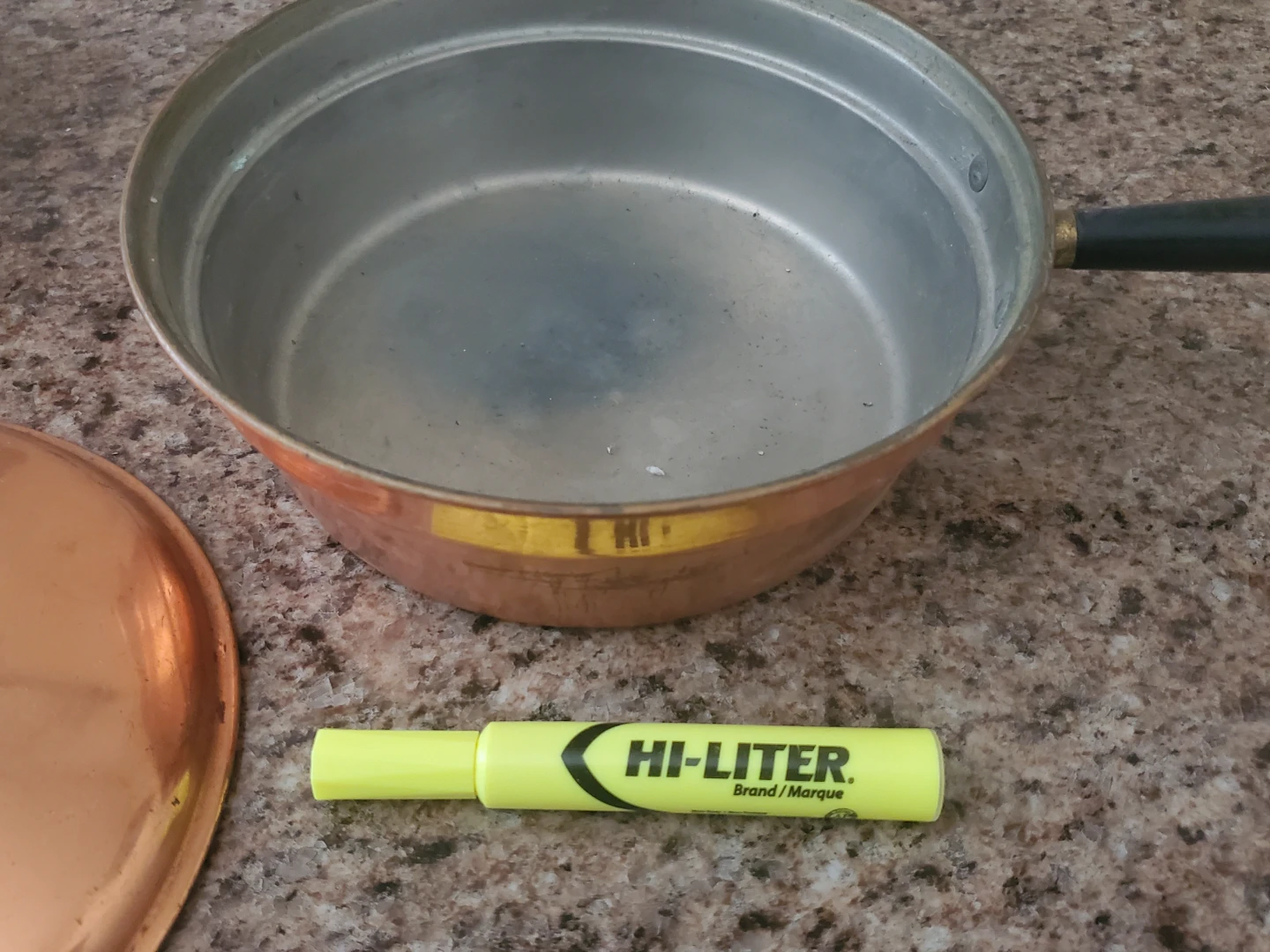 Copper Saucepan with Lid - photo 3