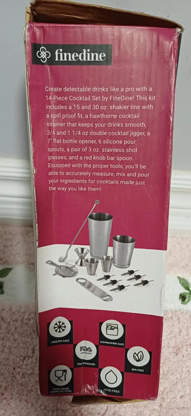 Finedine 13-Piece Stainless Steel Cocktail Bar Set - photo 4