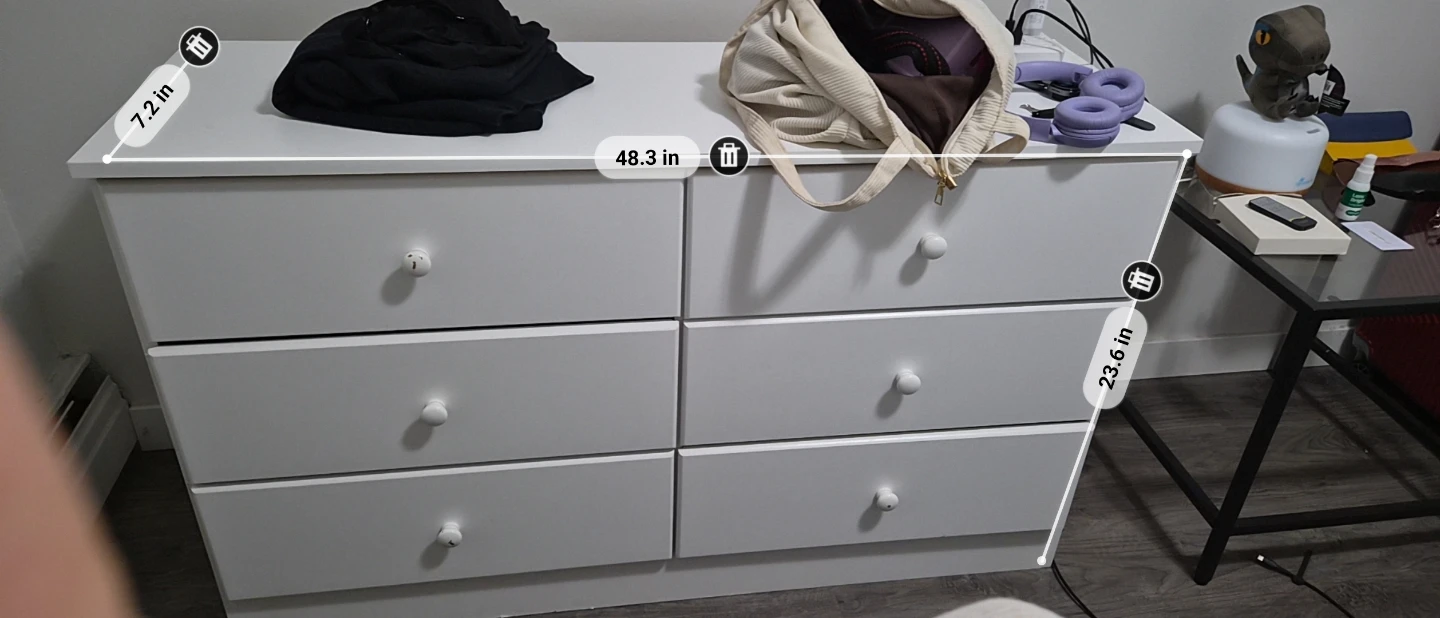 White 6-Drawer Dresser - photo 2