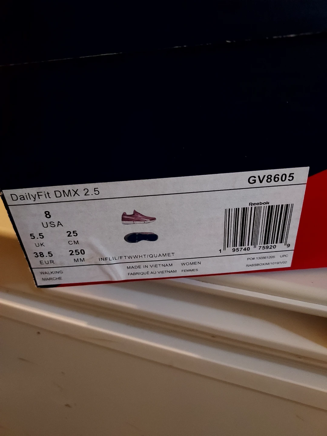 Reebok DailyFit DMX 2.5 Women's Walking Shoes - Pink - Size 8 - photo 5