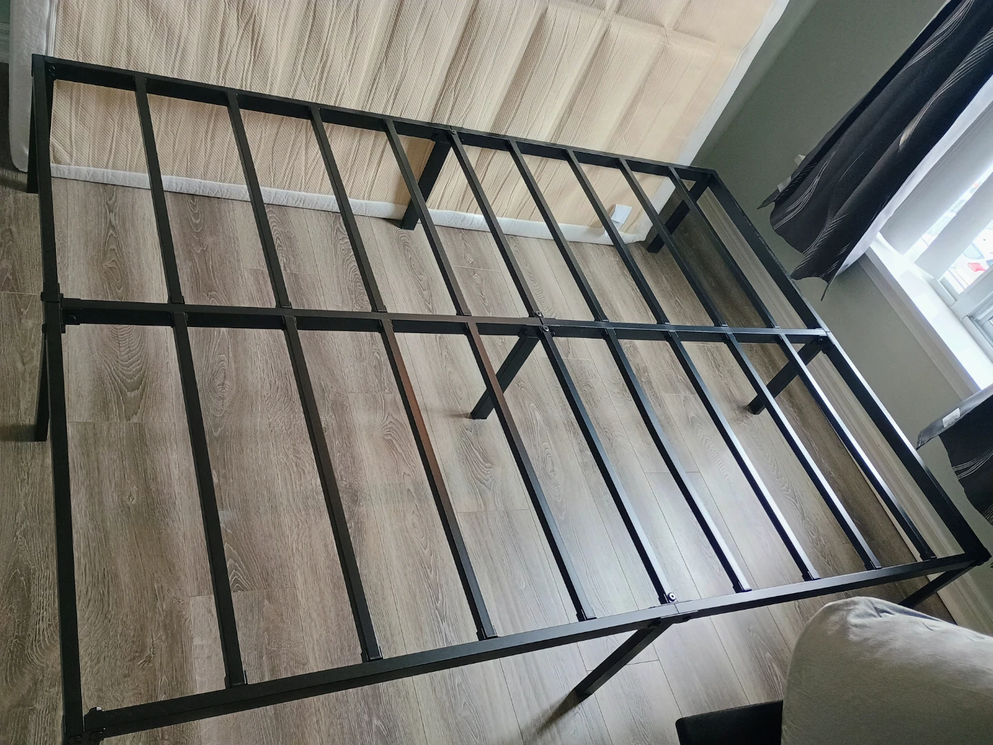 Metal Platform Bed Frame with Storage