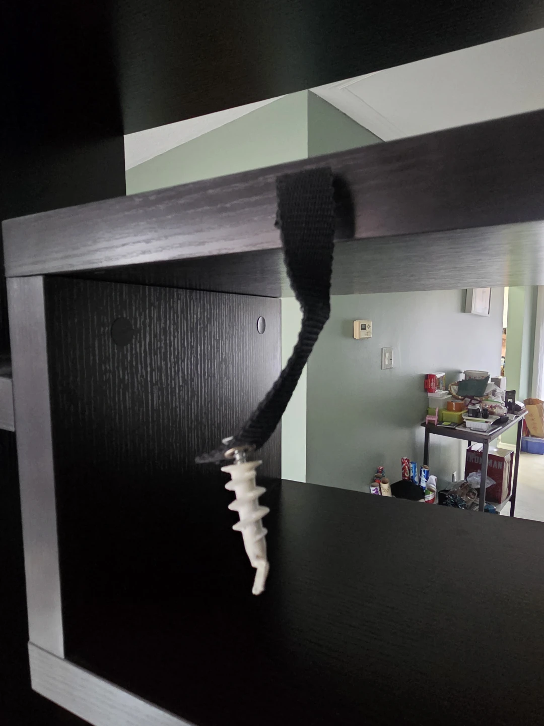 Black Geometric Bookshelf Room Divider - photo 4