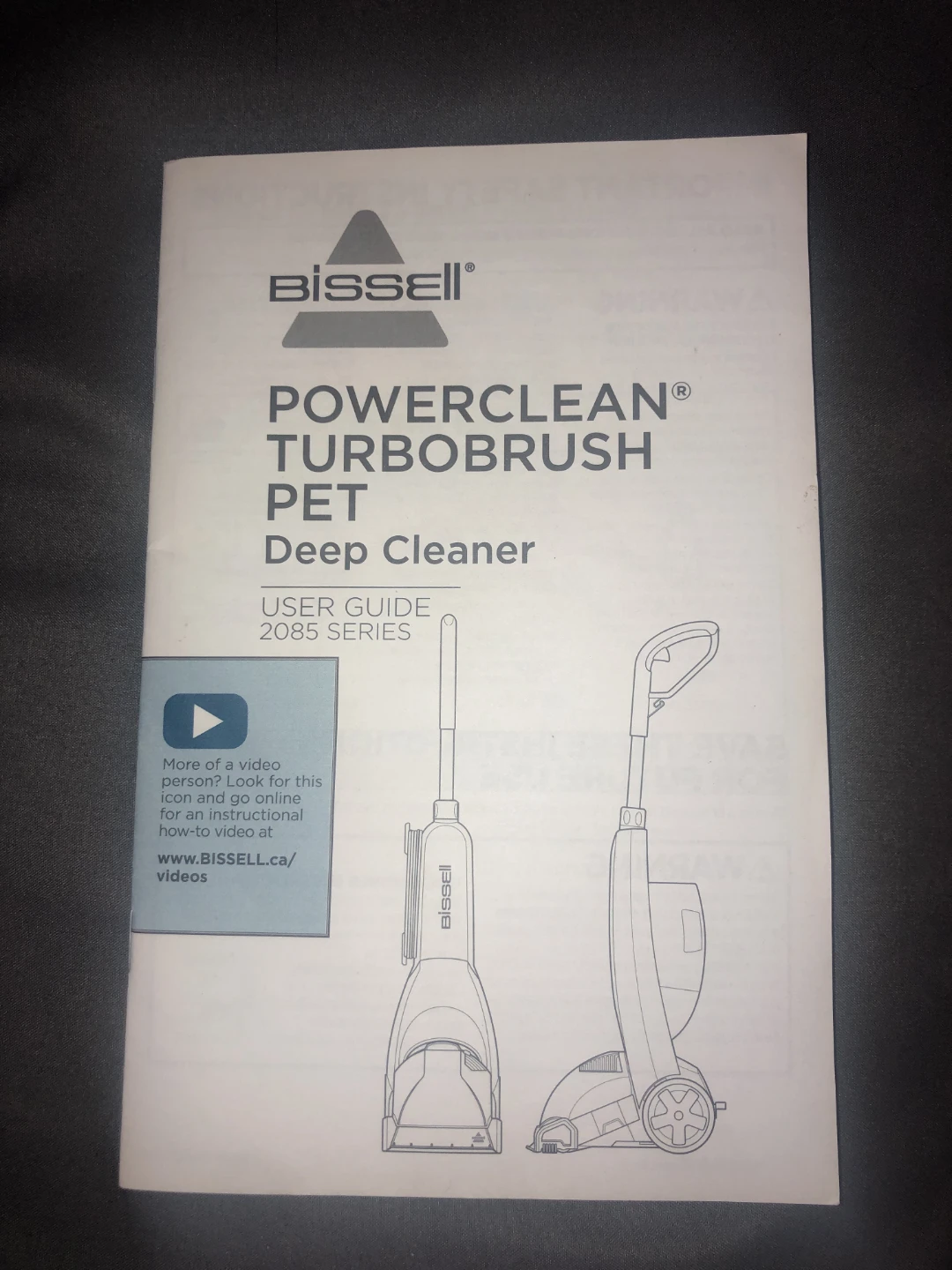 Bissell Powerclean Turbobrush Pet Deep Cleaner - photo 2