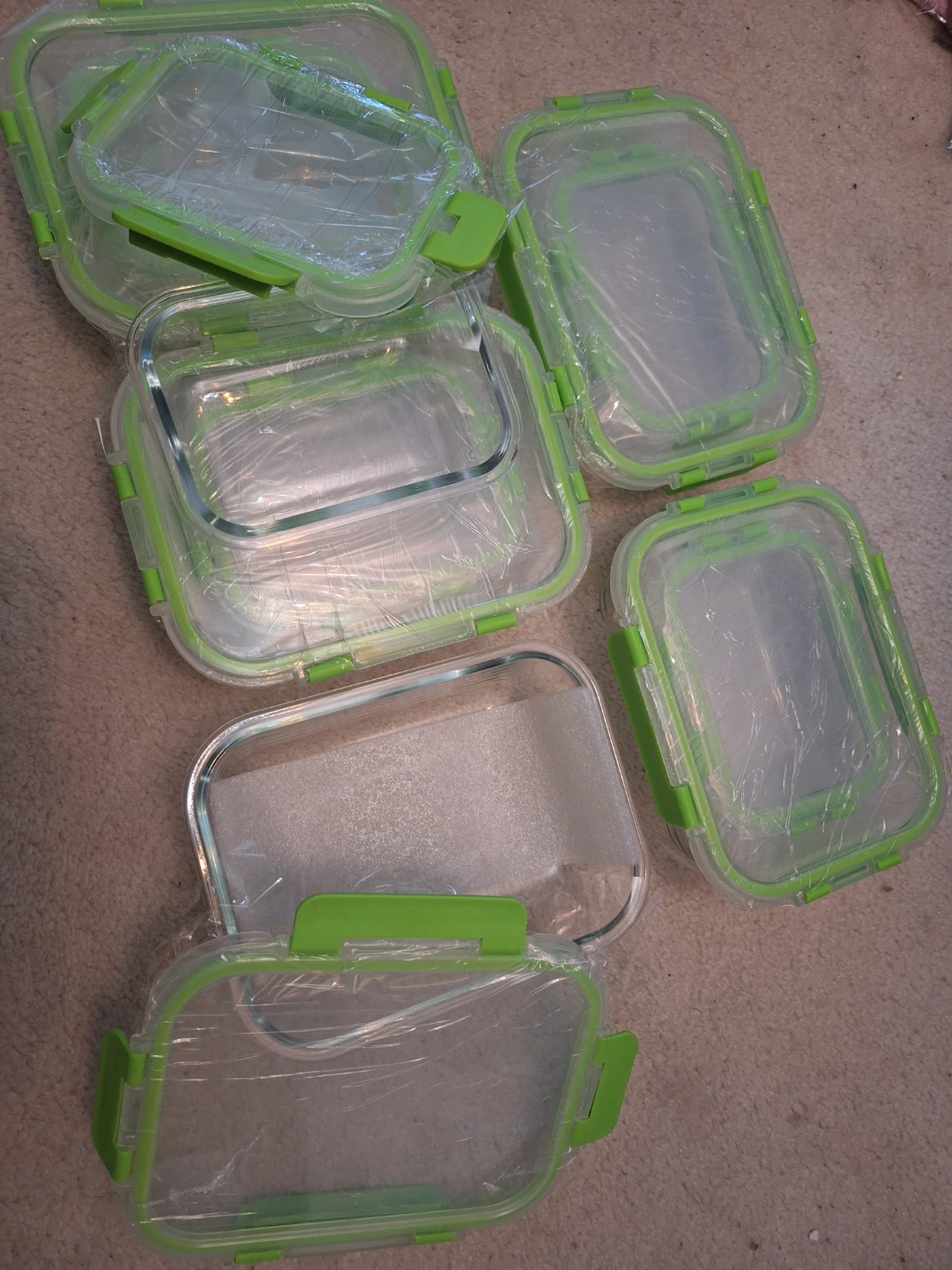 NEW Glass Food Storage Containers with Locking Lids