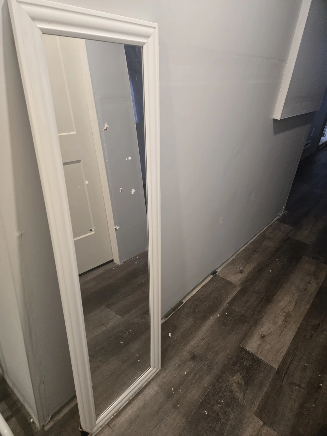 White Framed Full Length Mirror